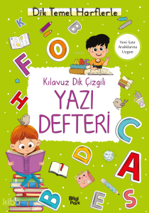 Kılavuz Dik Çizgili Yazı Defteri (Büyük Boy)