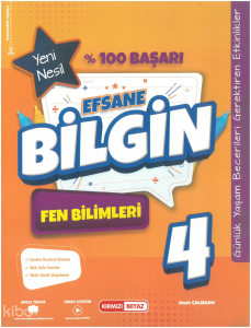 Kırmızı Beyaz 4. Sınıf Efsane Bilgin Fen Bilimleri