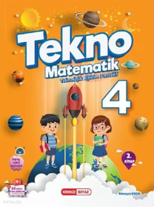 Kırmızı Beyaz 4. Sınıf Tekno Teknolojik Eğitim Destekli Matematik 2