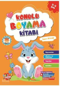 Konulu Boyama Kitabı Serisi-Sarı Kitap 2-3 Yaş