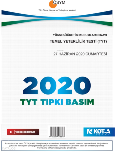 Kota 2020 TYT Çıkmış Sorular (Tıpkı Basım-Kapaksız Fasikül)