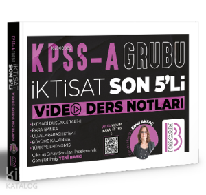 KPSS A Grubu İktisat Son 5'li Video Ders Notları