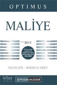 KPSS A Grubu Optımus Maliye Konu Anlatımı 2015