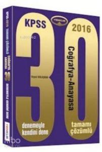 Kpss Coğrafya-Anayasa Tamamı Çözümlü 30 Deneme 2016
