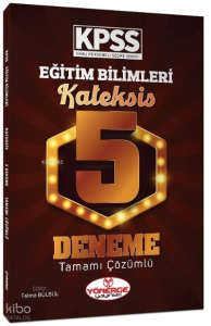 KPSS Eğitim Bilimleri Kateksis 5 Deneme Çözümlü
