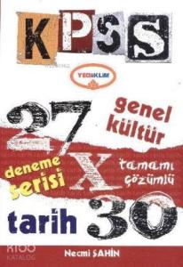 KPSS Genel Kültür Tamamı Çözümlü Tarih Deneme Serisi 27x30