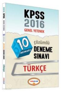 KPSS Genel Yetenek Türkçe 10 Numara Çözümlü Deneme Sınavı 2016