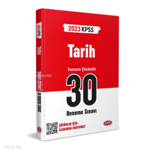 KPSS Tarih 30 Deneme Sınavı Karekod Çözümlü