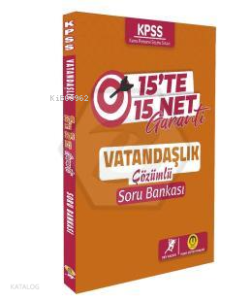 KPSS Vatandaşlık 15 Te 15 Net Soru Bankası