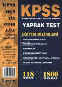 KPSS Yaprak Test; 118 Test 1800 Soru
