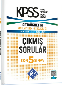 KR Akademi KPSS Genel Yetenek Genel Kültür Ortaöğretim Son 5 Sınav Çıkmış Sorular