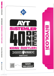 KR Akademi Kuvvetli Biyoloji AYT Biyoloji Sistemler 40 Deneme Konu Özetleri