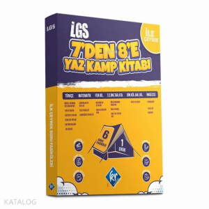 Kr Akademi LGS 7'den 8'e Yaz Kamp Kitabı (Tüm Dersler)