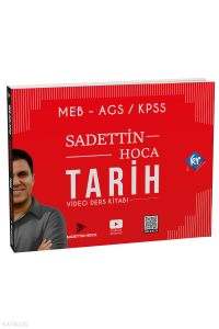 KR Akademi Sadettin Hoca MEB AGS KPSS Tarih Video Ders Kitabı