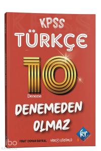 KR Akademi Yayınları KPSS Türkçe Denemeden Olmaz 10 Deneme Video Çözümlü