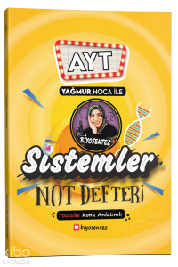 KR Akademi Yayınları Yağmur Hoca ile AYT Biyosentez Sistemler Not Defteri Tamamı El Yazılı