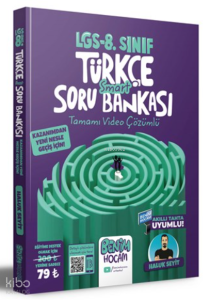 LGS 8.Sınıf Türkçe Smart Tamamı Video Çözümlü Soru Bankası