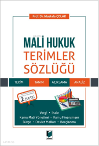 Mali Hukuk Terimler Sözlüğü