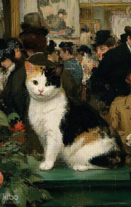 Manet Tarzında- Nesin Defter Çizgili