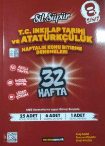 Maraton Yayıncılık 8. Sınıf Sil Süpür T.C. İnkılap Tarihi ve Atatürkçülük Konu Bitirme Denemeleri