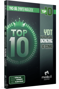 Modadil Yayınları YKSDİL (YDT) - Top 10 - Kurumsal Deneme - 10 Sınav