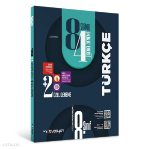 Motivasyon Yayınevi 8. Sınıf 12'li Türkçe Denemeleri(8 Sarmal-4 Genel+2 Özel Deneme)