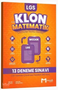 Mozaik Yayınları 8. Sınıf LGS Matematik Klon 13 Deneme
