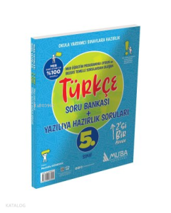 Muba Yayınları 5. Sınıf Türkçe Soru Bankası + Yazılıya Hazırlık Soruları 2'Si 1 Arada