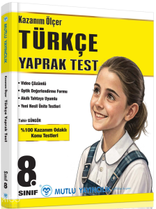 Mutlu Yayıncılık 8.Sınıf Kazanım Ölçer Yaprak Test Türkçe