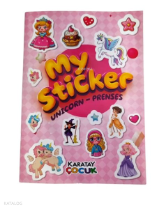 My Sticker Serisi - Unicorn - Prenses: Hayvanlar - Taşıtlar -Dinozorlar