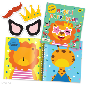 Neşeli Hayvanlar - Silikon Çıkartmalı (Ciltli)