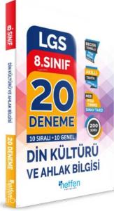 Netfen Yayınları 8. Sınıf LGS Din Kültürü ve Ahlak Bilgisi 20 Deneme Netfen 