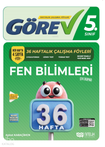 Nitelik Yayınları 5. Sınıf Fen Bilimleri Görev 36 Hafta Çalışma Föyleri