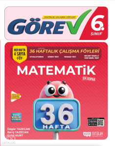 Nitelik Yayınları 6. Sınıf Görev Matematik (36 Hafta)