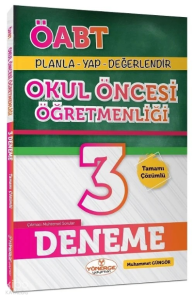 ÖABT Okul Öncesi Öğretmenliği 3 Deneme Çözümlü
