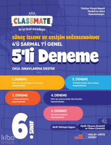Okyanus Yayınları 6. Sınıf Classmate Süreç İzleme Ve Gelişim Değerlendirme 5’li Deneme