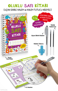 Oluklu Sayı Kitabı (Uçan Sihirli Kalem ve Kalem Tutucu Hediyeli)