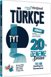 Orijinal Yayınları Mikro TYT Türkçe 20 li Deneme Sınavı