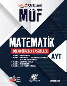 Orijinal Yayınları Mikro AYT Matematik MÖF Mikro Öğreten Fasiküller