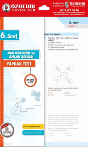 Özdebir Yayınları 6. Sınıf Din Kültürü ve Ahlak Bilgisi Yaprak Test