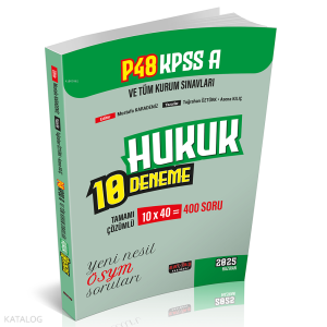 P48 KPSS A Grubu Hukuk 10 Deneme