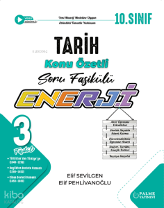 Palme Yayınevi 10. Sınıf Enerji Tarih Konu Özetli Soru Fasikülleri (3 Fasikül)
