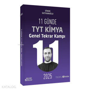 Parlayan Projeler 2025 11 Günde TYT Kimya Genel Tekrar Kampı Video Ders Takip Kitabı