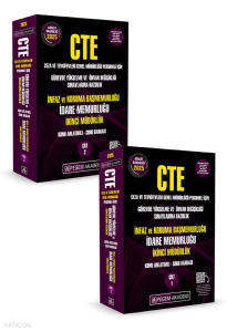 Pegem Akademi 2025 GYS CTE Adalet Bakanlığı Ceza ve Tevkifevleri Genel Müdürlüğü Görevde Yükselme ve Ünvan Değişikliği Sınavlarına Hazırlık ;Konu Anlatımlı Soru Bankası İdare Memurluğu (2 Cilt)