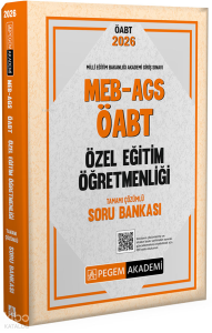 Pegem Akademi 2026 MEB AGS ÖABT Özel Eğitim Öğretmenliği Tamamı Çözümlü Soru Bankası