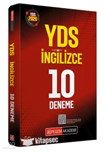 Pegem Akademi 2026 YDS İngilizce 10 Deneme