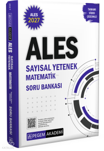 Pegem Akademi 2027 ALES Sayısal Yetenek Matematik Tamamı Video Çözümlü Soru Bankası