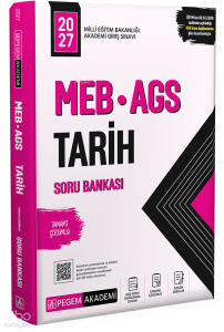Pegem Akademi 2027 MEB AGS Soru Bankası Tamamı Çözümlü Tarih