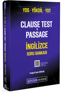 Pegem Akademi YDS YÖKDİL YDT Clause Test & Passage İngilizce Soru Bankası