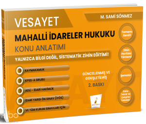 Pelikan Vesayet Mahalli İdareler Hukuku Konu Anlatımı